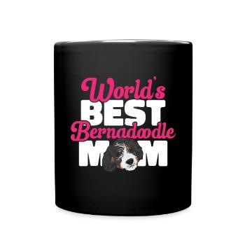 Bernedoodle Dog - Full Colour Mug - black - Front