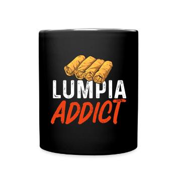 Lumpia Filipino Food Philippines - Full Colour Mug - black - Front