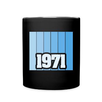 Born in 1971 - Full Colour Mug - black - Front