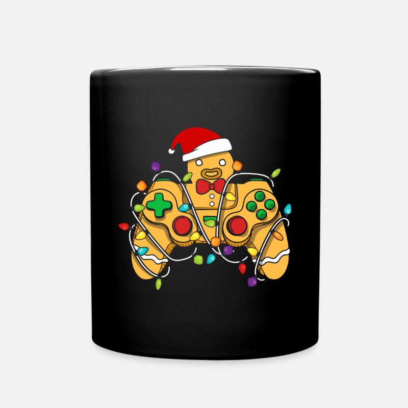 Manette de jeu de Noël pain d’épices - Mug uni - noir