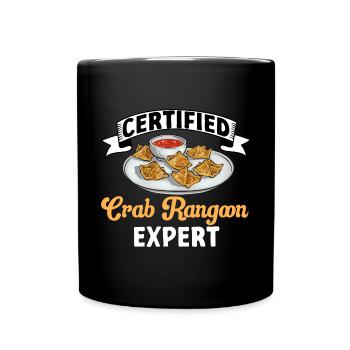Krabben Rangoon Crab Rangoon - Full Colour Mug - black - Front