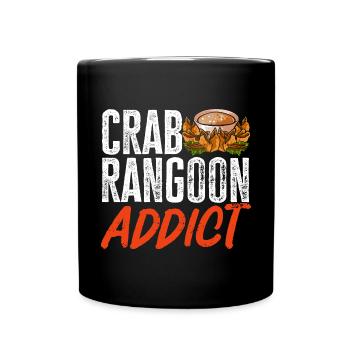 Krabben Rangoon Crab Rangoon - Full Colour Mug - black - Front