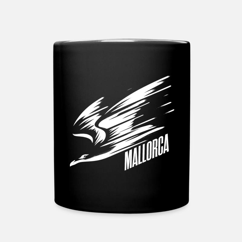 Mallorca Sturzflug Tiefflieger Möwe Urlaub T-Shirt - Tasse einfarbig - Schwarz