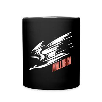 Mallorca Sturzflug Tiefflieger Möwe Urlaub T-Shirt - Tasse einfarbig - Schwarz - Vorne