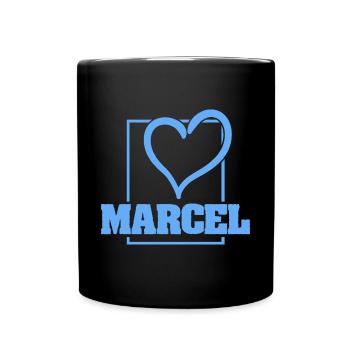Marcel en tant que Bachelor - Mug uni - noir - Devant