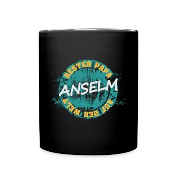Father's Day Anselm - Full Colour Mug - black - Front
