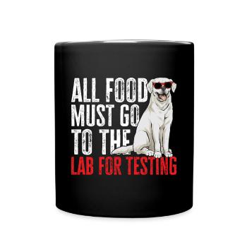 Labrador Retriever blanc Labrador Labrador blanc - Mug uni - noir - Devant
