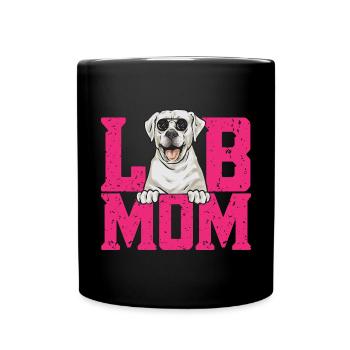Labrador Retriever blanc Labrador Labrador blanc - Mug uni - noir - Devant