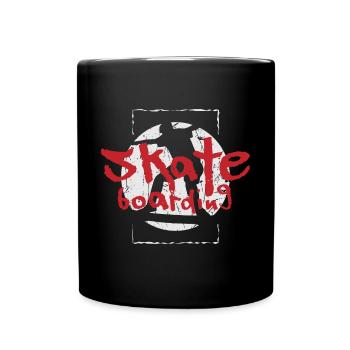 Skateboard Skater Skating - Mug uni - noir - Devant