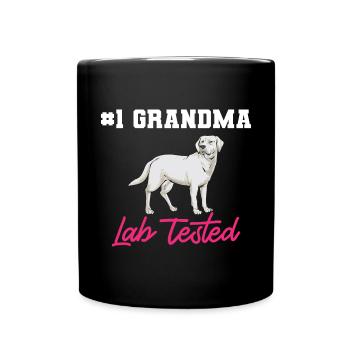 Labrador Retriever blanc Labrador Labrador blanc - Mug uni - noir - Devant