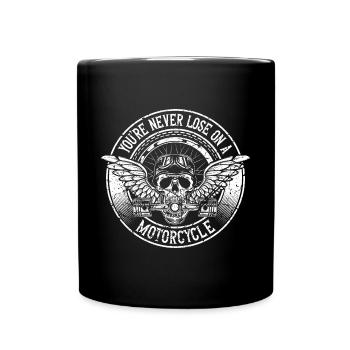 Never Lose Vintage Motorcycle Club Enthusiast - Tasse einfarbig - Schwarz - Vorne