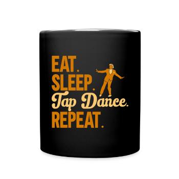 Professeur de claquettes Danseuse de claquettes Claquettes - Mug uni - noir - Devant