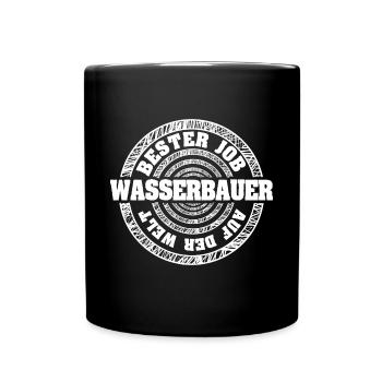 Job Hydraulic Engineer - Full Colour Mug - black - Front