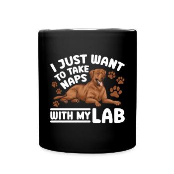 Fuchsroter Labrador Retriever Fox Red Labrador - Full Colour Mug - black - Front