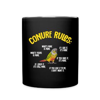 Molina Perruche Perroquet Perruche Oiseau Perruche - Mug uni - noir - Devant