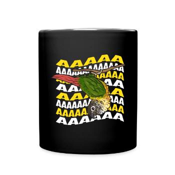 Molina Parakeet Parrot Bird Parakeet - Full Colour Mug - black - Front