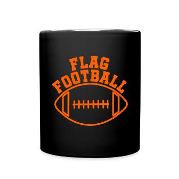 FLAG FOOTBALL – For real flag football fans - Full Colour Mug - black - Front