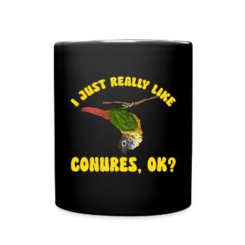 Molina Parakeet Parrot Bird Parakeet - Full Colour Mug - black - Front