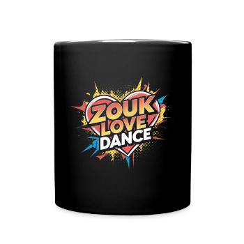 Zouk-Tanz-Geschenk - Tasse einfarbig - Schwarz - Vorne