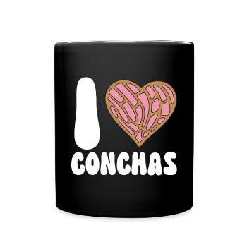 Concha Hispanic Mexican Pan Dulce - Full Colour Mug - black - Front