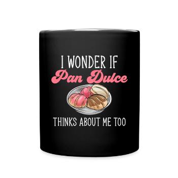 Concha Hispanic Mexican Pan Dulce - Full Colour Mug - black - Front