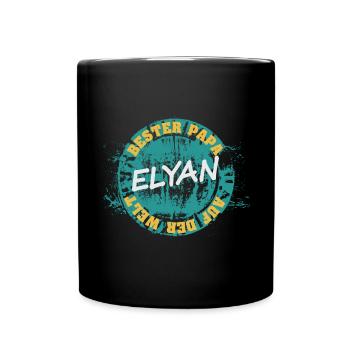Elyan als Vatertag - Tasse einfarbig - Schwarz - Vorne