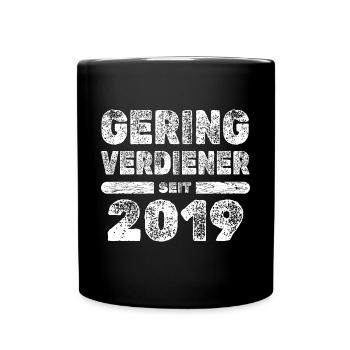 Millésime 2019 - Mug uni - noir - Devant