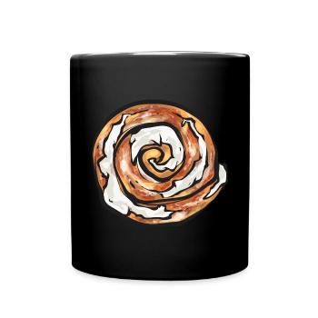 Cinnamon roll - Full Colour Mug - black - Front