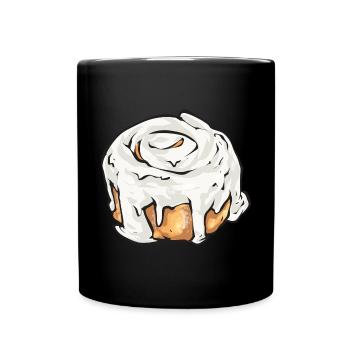 Cinnamon roll - Full Colour Mug - black - Front