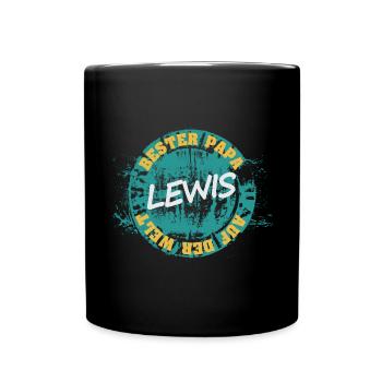 Vatertag Lewis - Tasse einfarbig - Schwarz - Vorne
