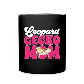 Leopard Gecko Reptile Pet Gecko - Full Colour Mug - black - Front