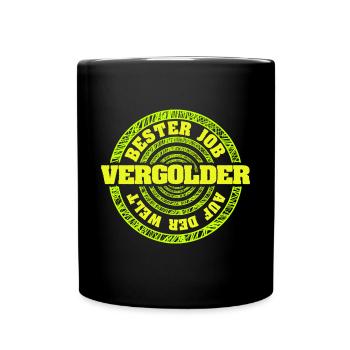 Job Vergolder - Tasse einfarbig - Schwarz - Vorne