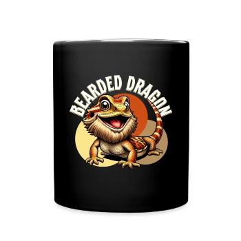 Bartagame Bartagamen Bearded Dragon - Full Colour Mug - black - Front