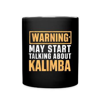 Idiophon Kalimba Geschenk - Tasse einfarbig - Schwarz - Vorne
