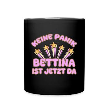 Woman's name Bettina - Full Colour Mug - black - Front