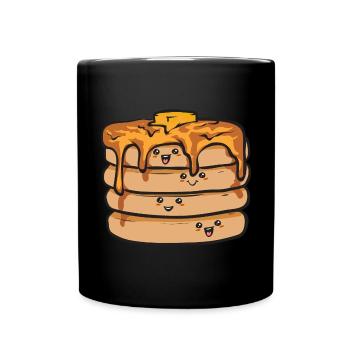 Crêpes Petit-déjeuner Crêpes - Mug uni - noir - Devant