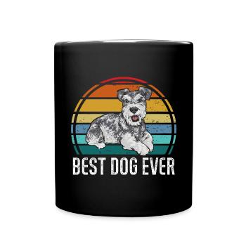 Schnauzer nain Chien Schnauzer - Mug uni - noir - Devant