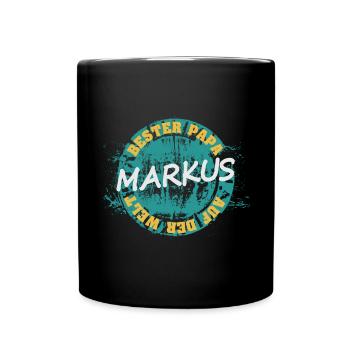 Father's Day Markus - Full Colour Mug - black - Front