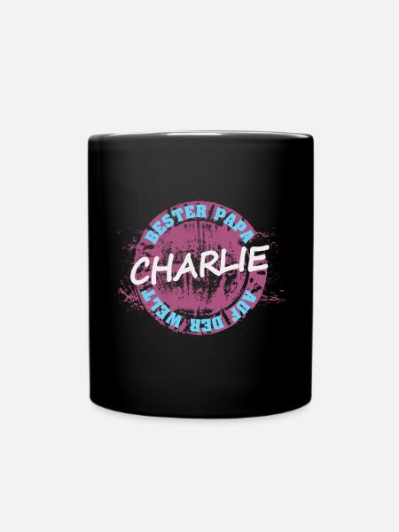 Geschenk für Charlie - Tasse einfarbig - Schwarz