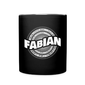 Fabien - Mug uni - noir - Devant