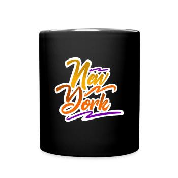 New york - Tasse einfarbig - Schwarz - Vorne