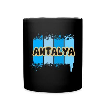 Antalya Antalya - Mug uni - noir - Devant