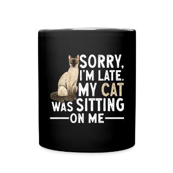Siamese Cat Siamese Cat - Full Colour Mug - black - Front
