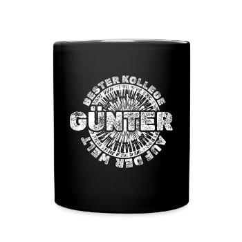 Günter comme prénom - Mug uni - noir - Devant