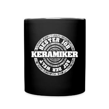 Le métier de céramiste - Mug uni - noir - Devant