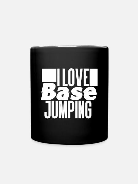 Base Jumping - Tasse einfarbig - Schwarz