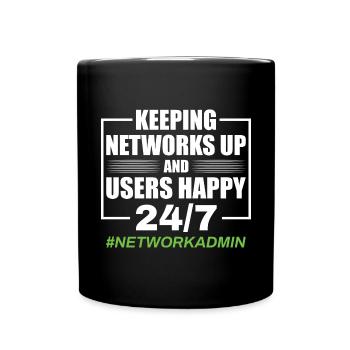 Administrateur réseau Ingénieur réseau - Mug uni - noir - Devant