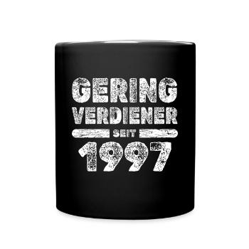 Né en 1997 - Mug uni - noir - Devant