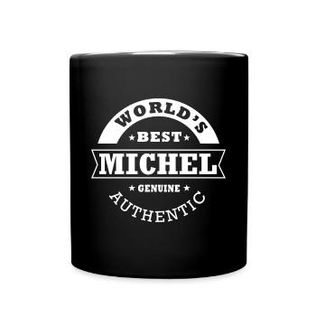 Michel world s best cadeau prénom michel - Mug uni - noir - Devant