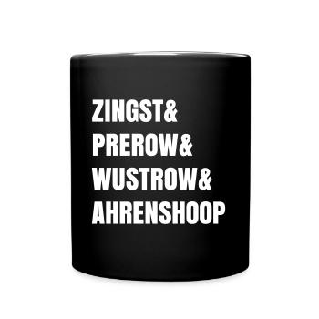 Zingst Prerow Wustrow Ahrenshoop - Tasse einfarbig - Schwarz - Vorne